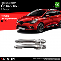 S-Dizayn Renault Clio 4 Sporttourer Krom Kapı Kolu 2 Kapı 2012-2019