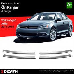 S-Dizayn VW Jetta Krom Ön Panjur 4 Prç. 2011-2014