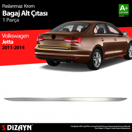 S-Dizayn VW Jetta Krom Bagaj Alt Çıta 2011-2014