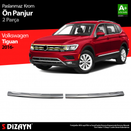 S-Dizayn VW Tiguan Krom Ön Panjur 2 Prç. 2016-2020