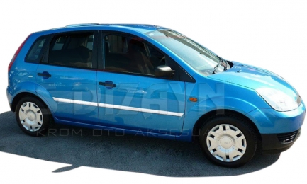 S-Dizayn Ford Fiesta Krom Yan Kapı Çıtası 4 Prç 2002-2006