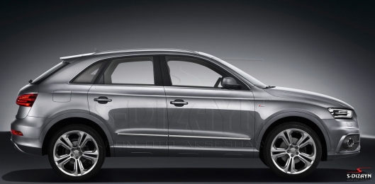 S-Dizayn Audi Q3 Kapı Koruma Çıtası Krom 2012 Üzeri