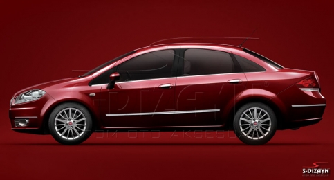 S-Dizayn Fiat Linea Kapı Koruma Çıtası Krom 2007-2018