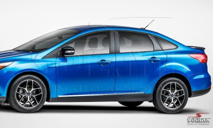 S-Dizayn Ford Focus 3 SD Kapı Koruma Çıtası Krom 2011-2018