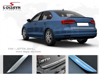 S-Dizayn VW Jetta Krom Bagaj Alt Çıta 2014 Üzeri