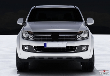 S-Dizayn VW Amarok Krom Ön Tampon Çıta U Parça 2010 Model Üzeri