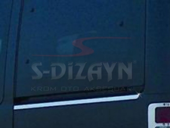 S-Dizayn Ford Connect Krom Sürgülü Kapı Çıtası 2 Prç 2009-2014