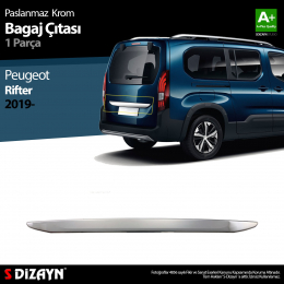 S-Dizayn Peugeot Rifter Krom Bagaj Çıtası 2019 ve Üzeri