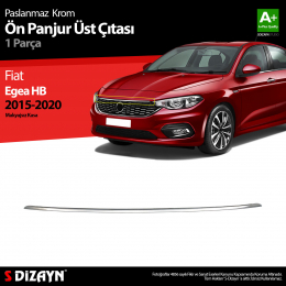 S-Dizayn Fiat Egea HB Krom Ön Panjur Üst Çıtası 2015-2020