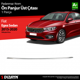 S-Dizayn Fiat Egea Sedan Krom Ön Panjur Üst Çıtası 2015-2020