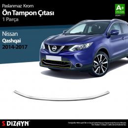S-Dizayn Nissan Qashqai Krom Ön Tampon Çıtası 2014-2017