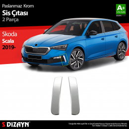 S-Dizayn Skoda Scala Krom Sis Çıtası 2 Prç 2019-2023