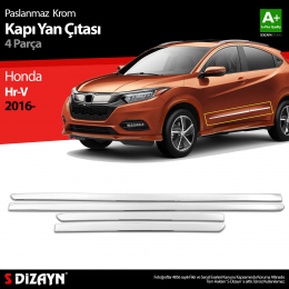 S-Dizayn Honda Hr-V Krom Kapı Yan Çıtası 4 Prç 2016 Üzeri