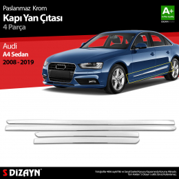 S-Dizayn Audi A4 SD Krom Kapı Yan Çıtası 2008-2019