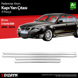 S-Dizayn Bmw 5 Serisi E60 Krom Kapı Yan Çıtası 2005-2010