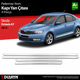 S-Dizayn Skoda Octavia A7 Krom Kapı Yan Çıtası 2013-2020