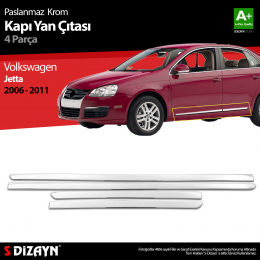 S-Dizayn VW Jetta Krom Kapı Yan Çıtası 2006-2011