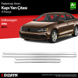 S-Dizayn VW Jetta Krom Kapı Yan Çıtası 2011 Üzeri