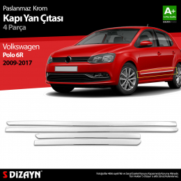 S-Dizayn VW Polo 6R Krom Kapı Yan Çıtası 2009-2017