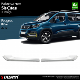 S-Dizayn Peugeot Rifter Krom Sis Çıtası 2 Prç 2019 Üzeri