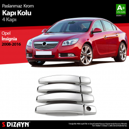 S-Dizayn Opel Insignia Krom Kapı Kolu 4 Kapı 2008-2016