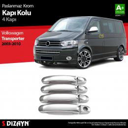 S-Dizayn VW T5 Transporter Krom Kapı Kolu 4 Kapı 2003-2010