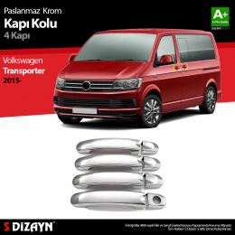 S-Dizayn VW T6 Transporter Krom Kapı Kolu 4 Kapı 2015 Üzeri