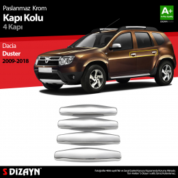 S-Dizayn Dacia Duster Krom Kapı Kolu 4 Kapı 2009-2018