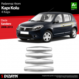 S-Dizayn Dacia Sandero Krom Kapı Kolu 4 Kapı 2008-2013