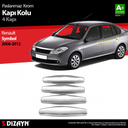 S-Dizayn Renault Symbol 2 Krom Kapı Kolu 4 Kapı 2008-2012