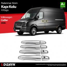 S-Dizayn VW Crafter Krom Kapı Kolu 4 Kapı 2006 Üzeri