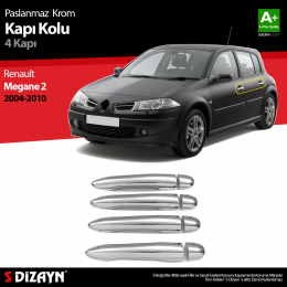 S-Dizayn Renault Megane 2 Krom Kapı Kolu 4 Kapı 2004-2010