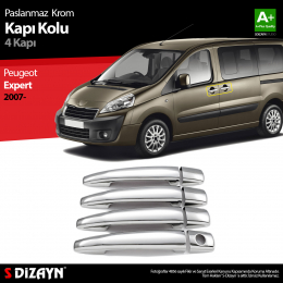 S-Dizayn Peugeot Expert Krom Kapı Kolu 4 Kapı 2007 Üzeri