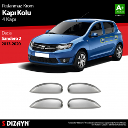 S-Dizayn Dacia Sandero 2 Krom Kapı Kolu 4 Kapı 2013-2020