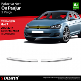 S-Dizayn VW Golf 7 Krom Ön Panjur 2 Prç. Comfortline 2013-2017