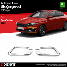 S-Dizayn Fiat Egea Sedan Krom Sis Çerçevesi 2 Prç. 2020 Üzeri