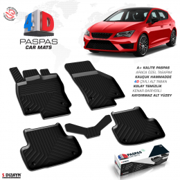 Seat Leon 4D Havuzlu Paspas 2013-2020 A+Kalite