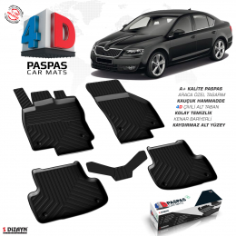 Skoda Octavia A7 4D Havuzlu Paspas 2013-2020 A+Kalite