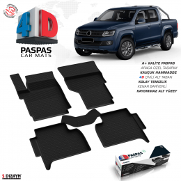 VW Amarok 4D Havuzlu Paspas 2010-2022 A+Kalite