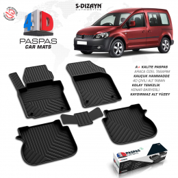 VW Caddy 4D Havuzlu Paspas 2004-2019