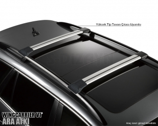 Porsche Cayenne 1 Ara Atkı Wingcarrier V1 Gri 2003-2010