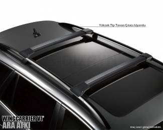 Porsche Cayenne 1 Ara Atkı Wingcarrier V1 Siyah 2003-2010