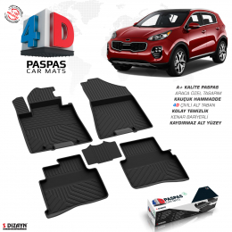 Kia Sportage 4D Havuzlu Paspas 2016-2021 A+Kalite