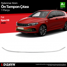 S-Dizayn Fiat Egea HB Krom Ön Tampon Çıtası 2020 Üzeri