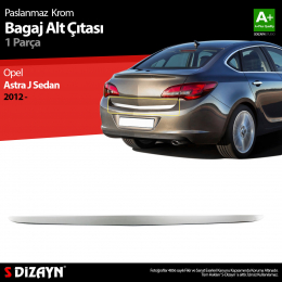 S-Dizayn Opel Astra J SD Krom Bagaj Alt Çıtası 2012 Üzeri