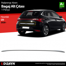 S-Dizayn Hyundai i20 Krom Bagaj Alt Çıtası 2020 Üzeri