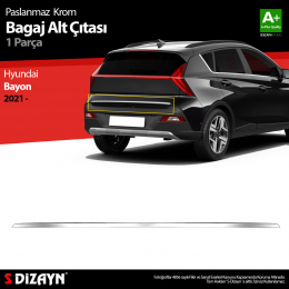 S-Dizayn Hyundai Bayon Krom Bagaj Alt Çıtası 2021 Üzeri