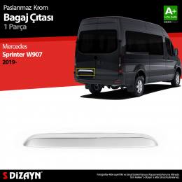 S-Dizayn Mercedes Sprinter W907 Krom Bagaj Çıtası 2018 Üzeri