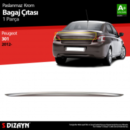 S-Dizayn Peugeot 301 Krom Bagaj Çıtası 2012 Üzeri