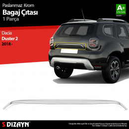 S-Dizayn Dacia Duster Krom Bagaj Çıtası 2018 Üzeri